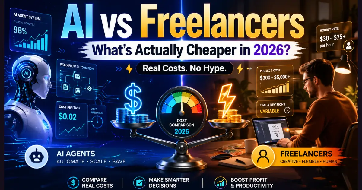 AI Agents vs Freelancers What's Actually Cheaper in 2026