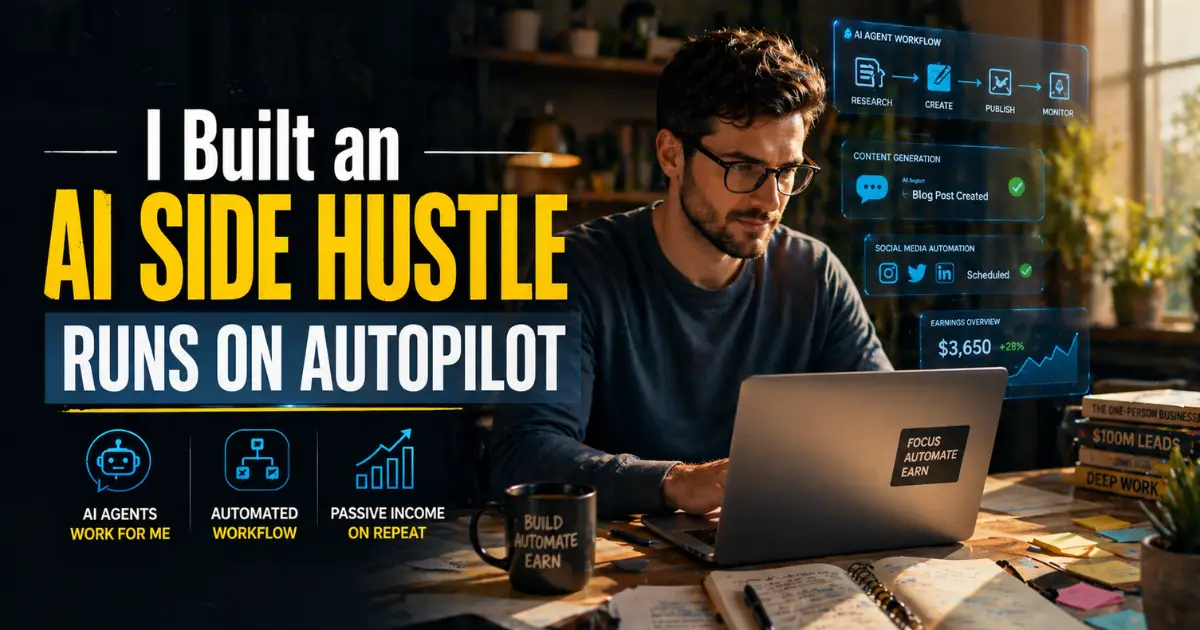 AI automated side hustle workflow using AI agents