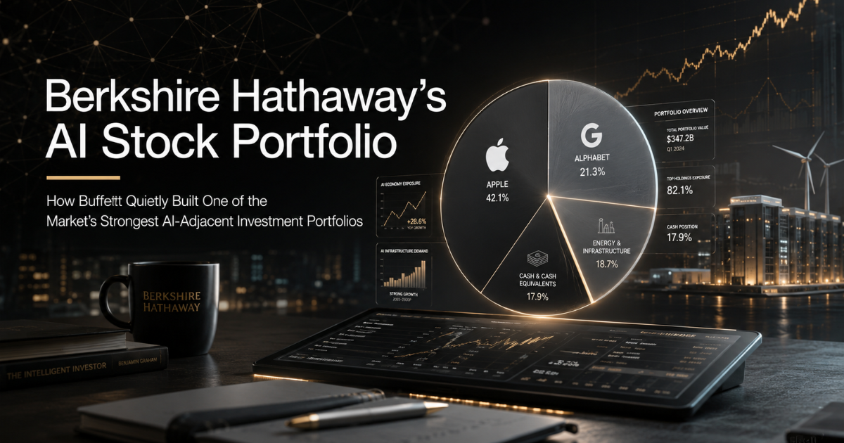 Berkshire Hathaway's AI stock portfolio explained — which holdings carry real AI exposure, what Buffett actually thinks about AI, and what investors should do next.
