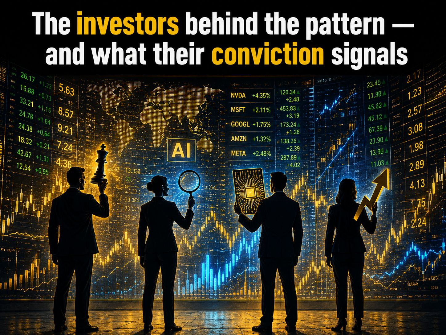 Billionaire investors making AI bets — smart money portfolio strategy and conviction signals