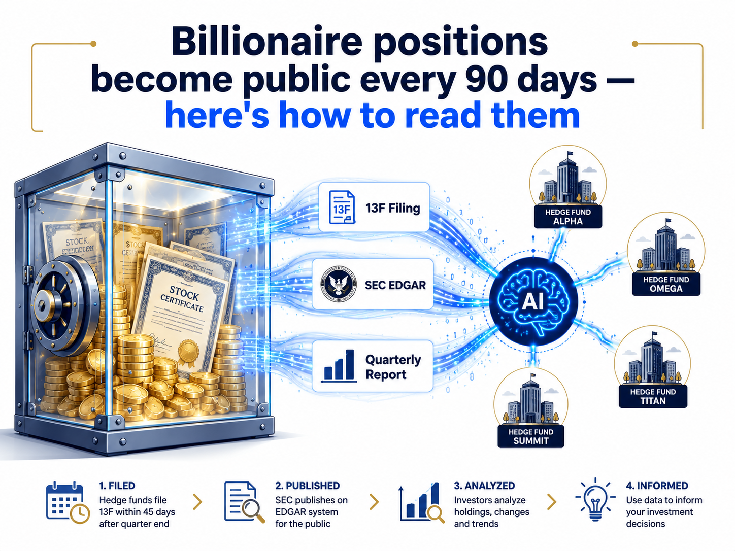 How 13F filings reveal billionaire AI stock holdings — SEC EDGAR quarterly report explained