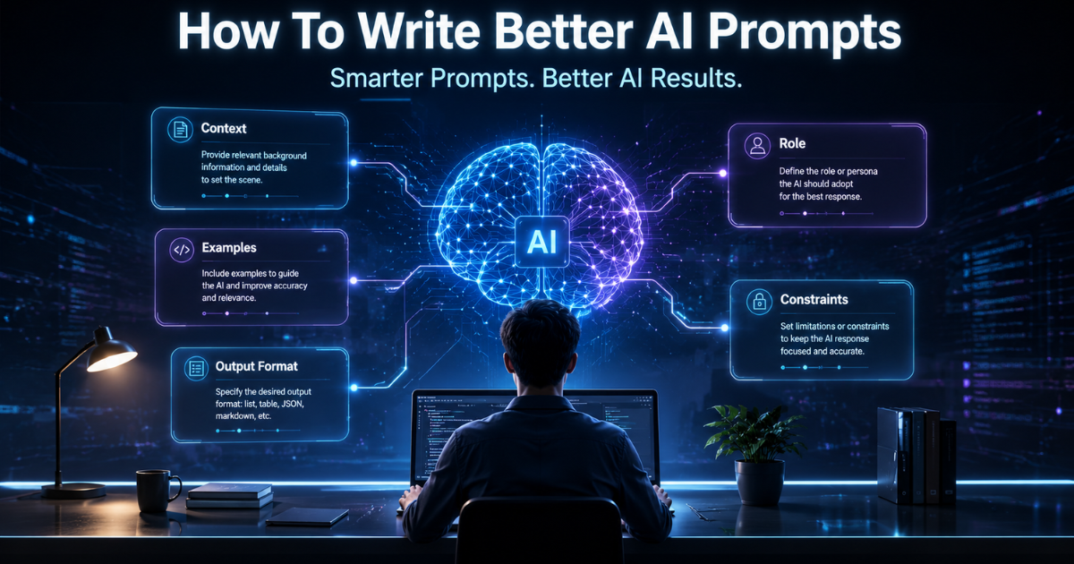 How To Write Better AI Prompts A Practical Guide For Smarter, Faster AI Responses