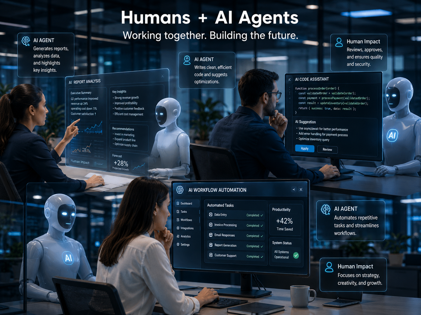 Humans and AI in collaboration