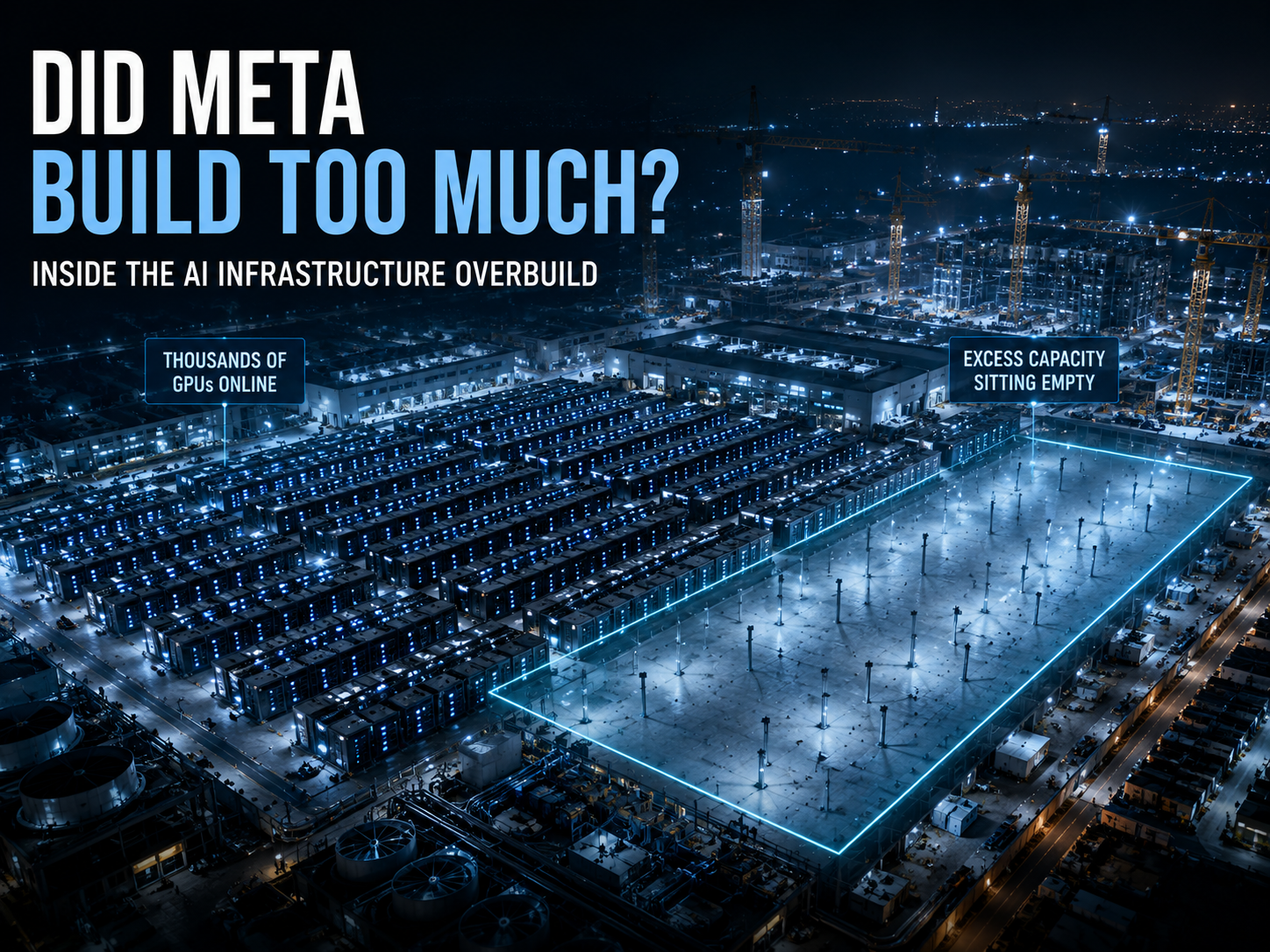 Overbuilding AI infrastructure at night