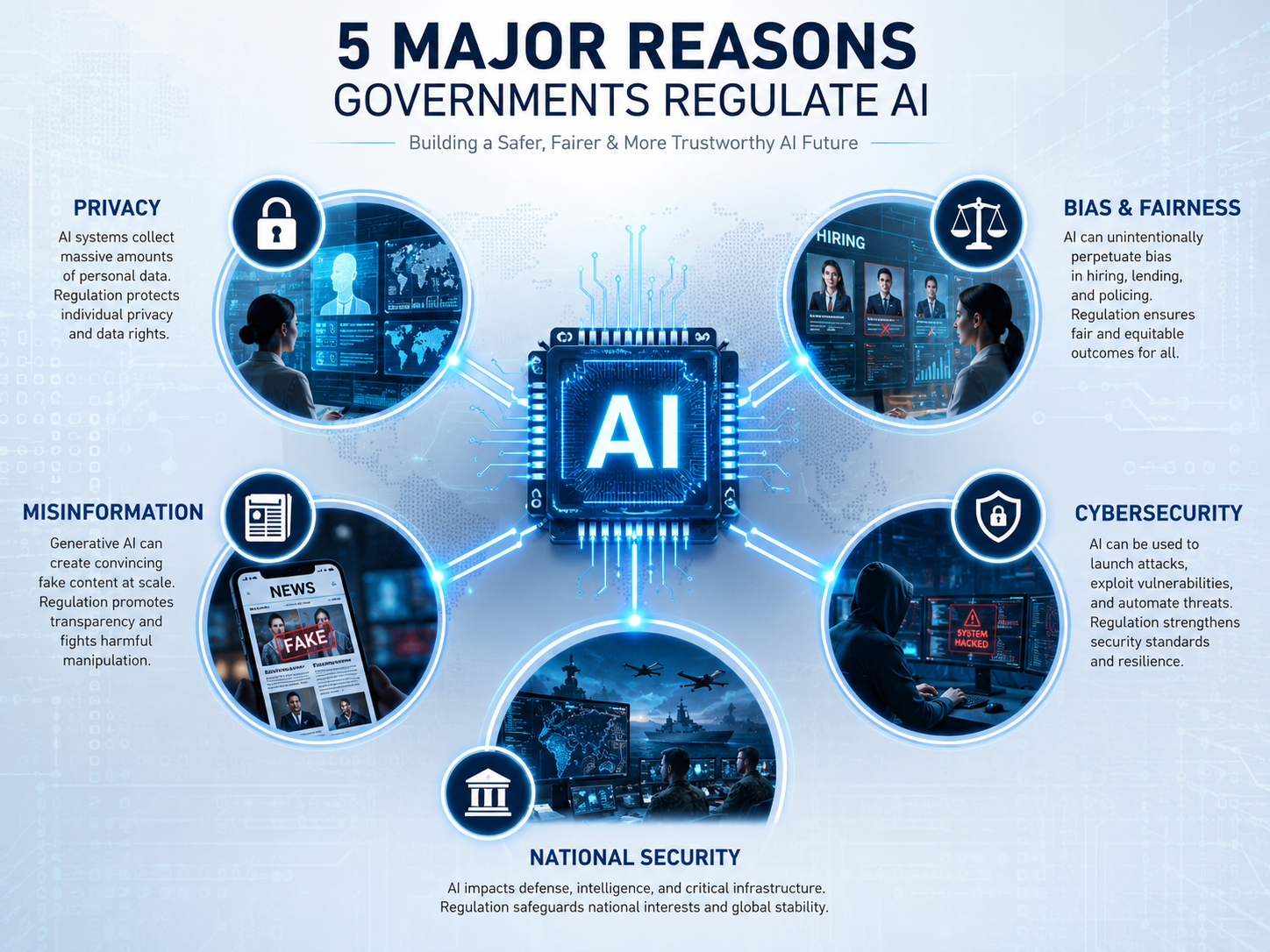 major reasons governments regulate AI