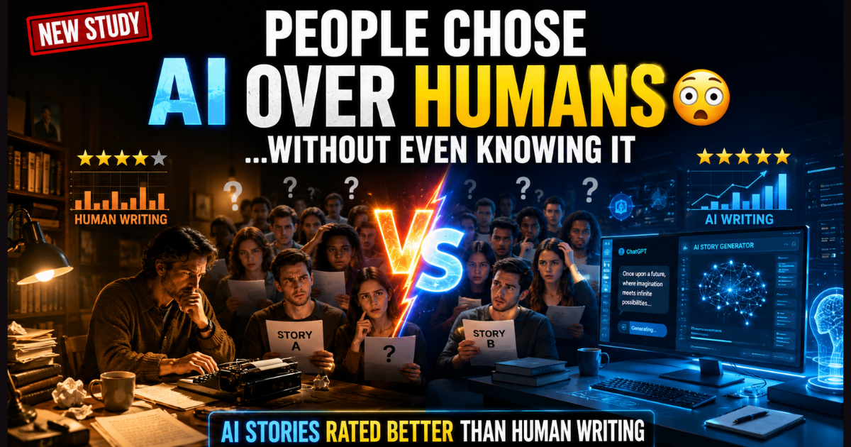 AI Stories Rated Better Than Human Writing