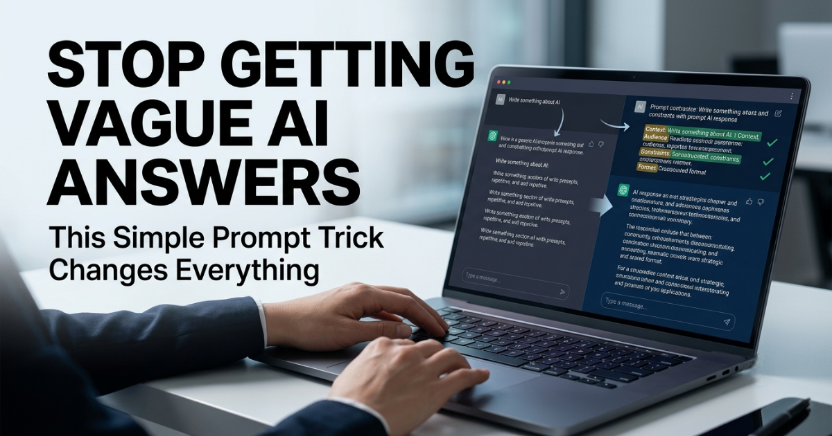 How to Improve Generative AI Responses: The Simple Prompt Trick That Works