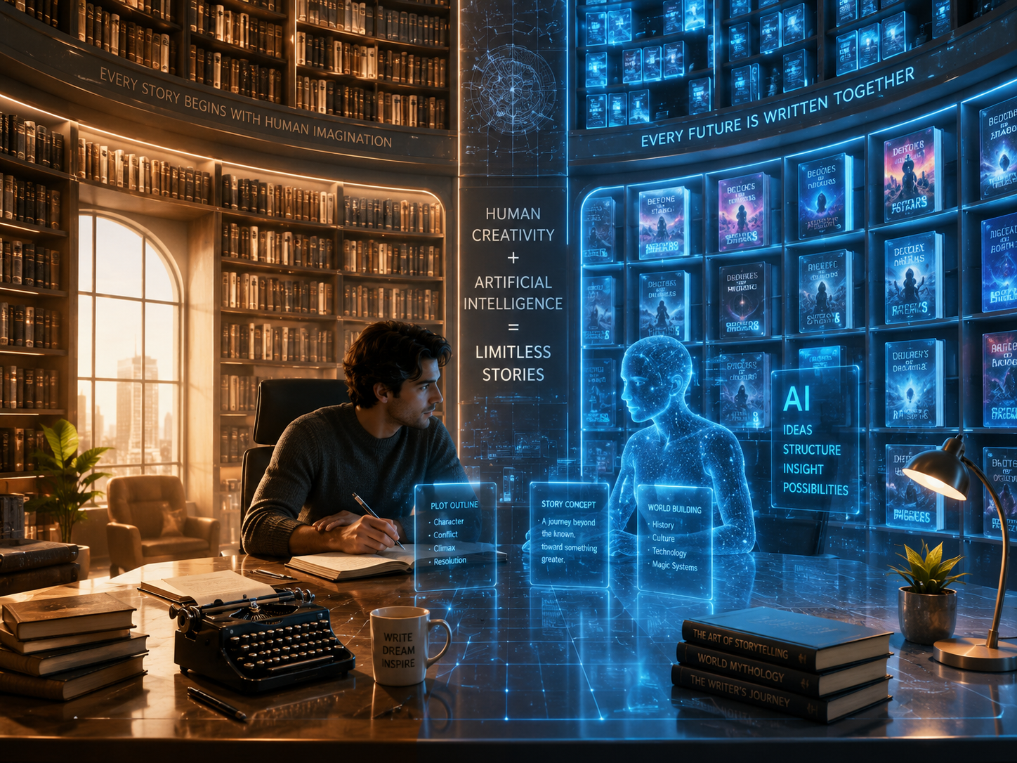 Human and AI Coauthor a Future Story