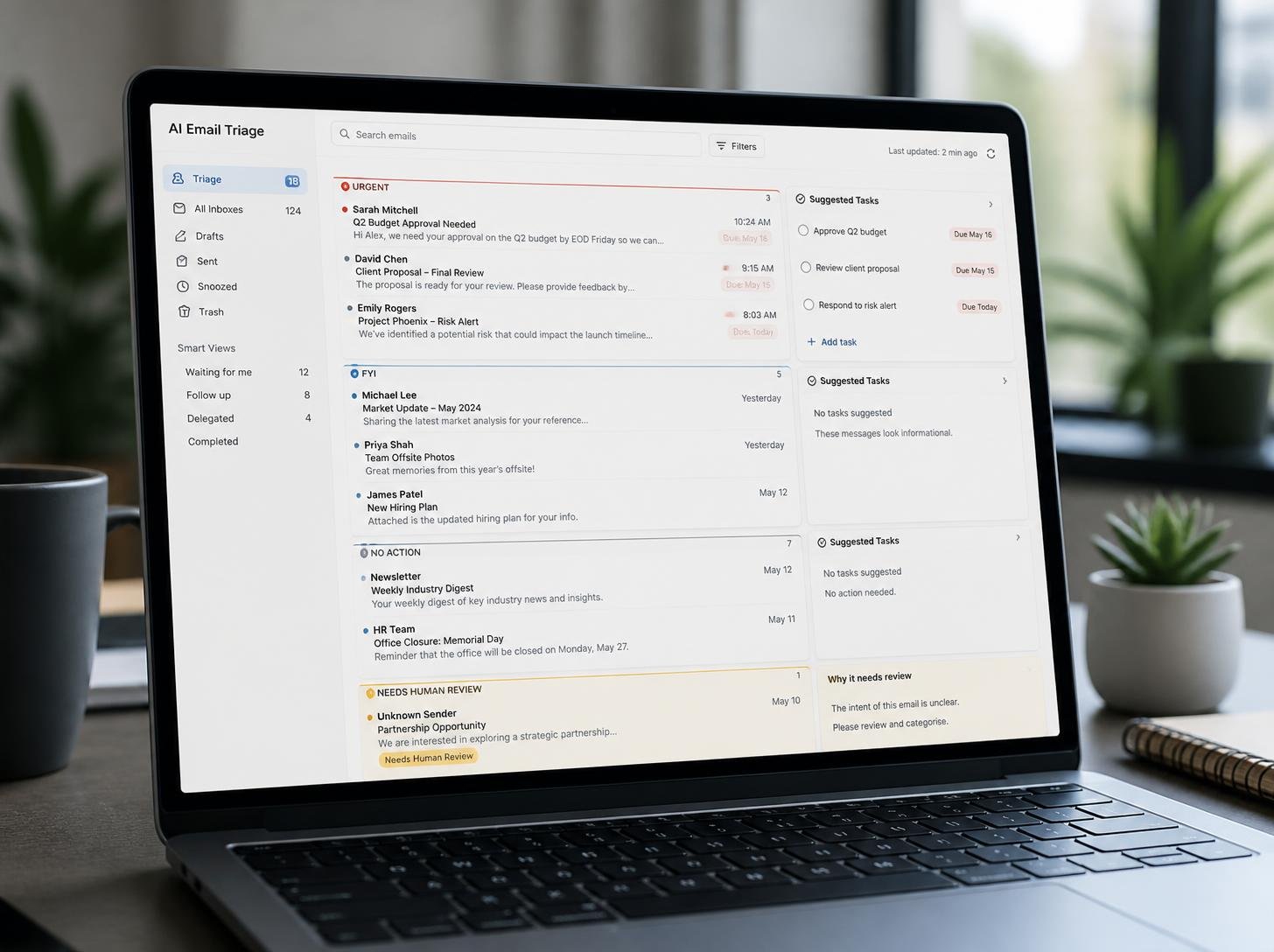 Automate AI email triage and priority classification